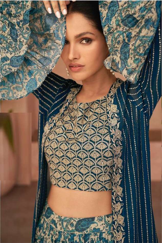 Readymade Crop Top Lehnga Dress Wholesale Online at Solanki Textiles -  Vamika Celebrity