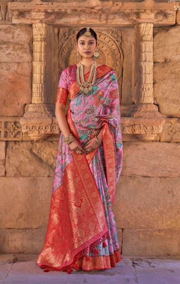 Shubh Shree Kesariya 3006 Colors Ethnic Wear Silk Saree Collection