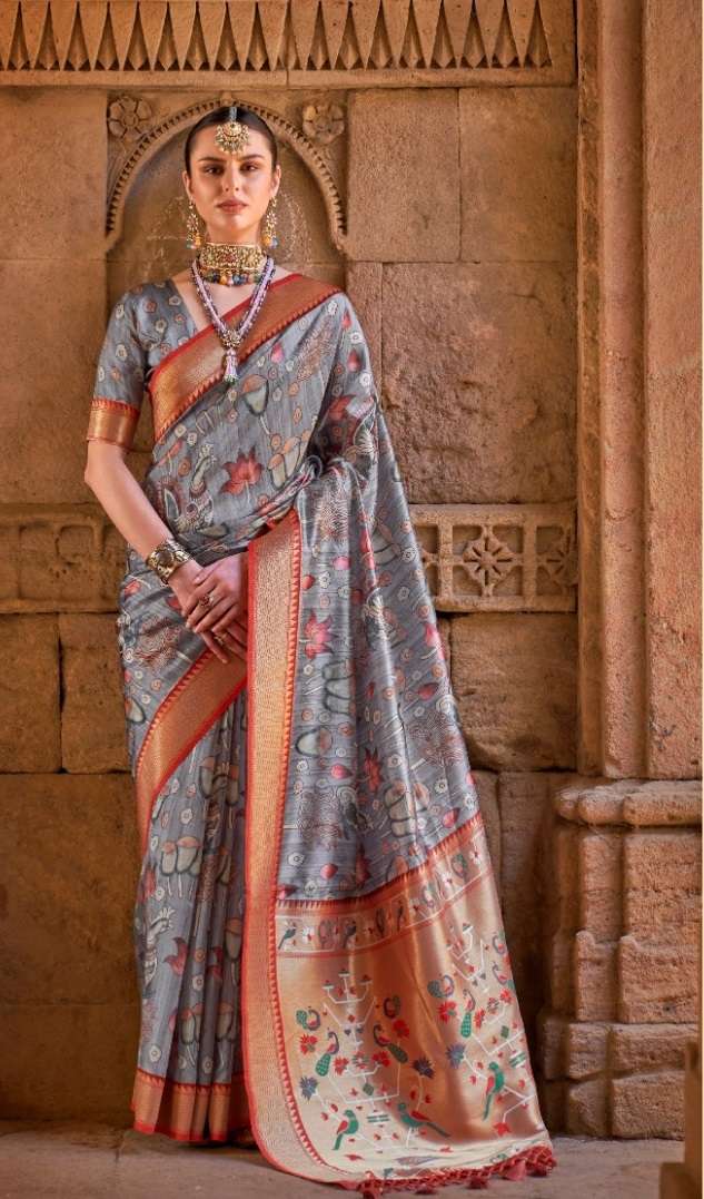 Shri Balaji Emporium Presents Aaradhya Banarasi Kora Silk Saree Collection  at Rs 2095 | Dwarka | Surat | ID: 24056396630