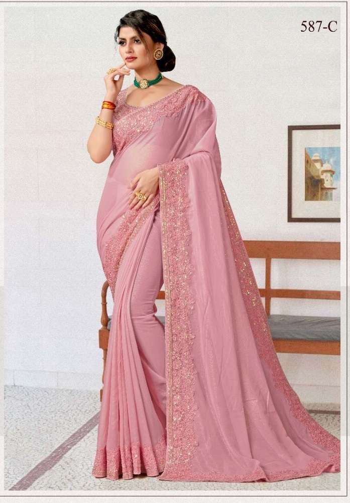 Buy shree balaji silk mills Floral Print Bollywood Georgette Red Sarees  Online @ Best Price In India | Flipkart.com