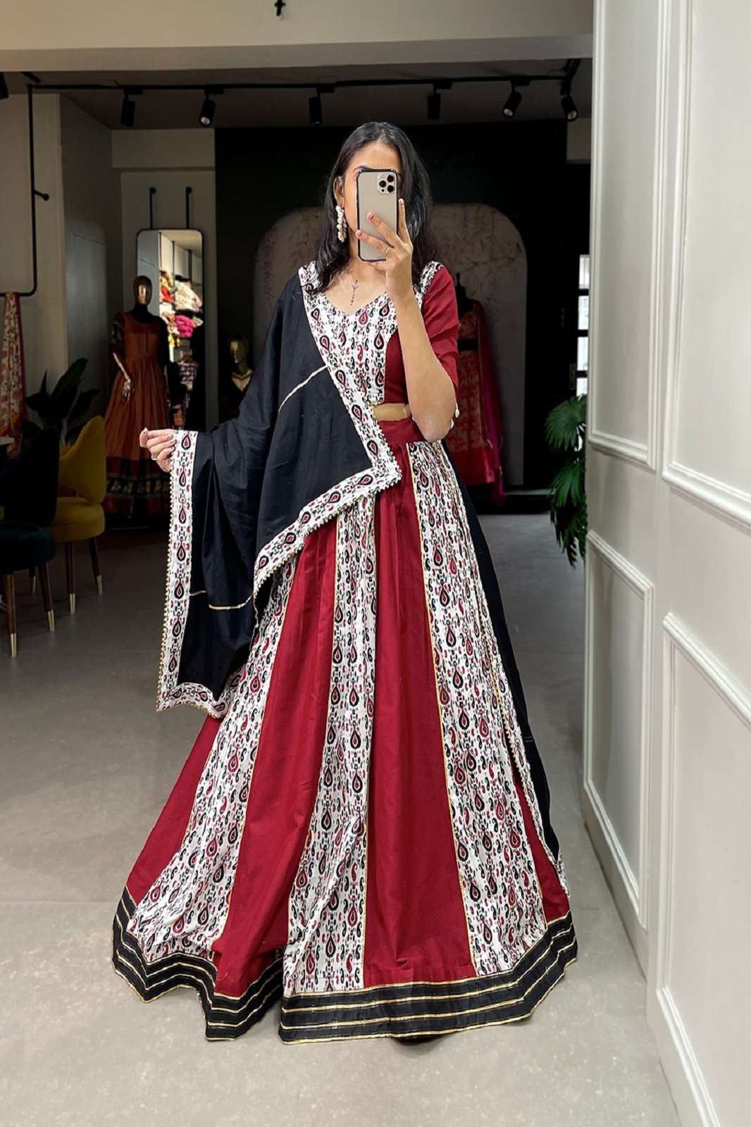 Wedding Wear Heavy Chanderi Cotton Lehenga Choli And Jacket at  Rs.2400/Piece in surat offer by Royal Export