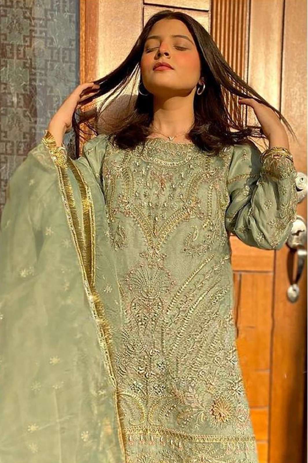 Light sold green pakistani dress - Official Online Store Light sold green pakistani dress - Official Online Store