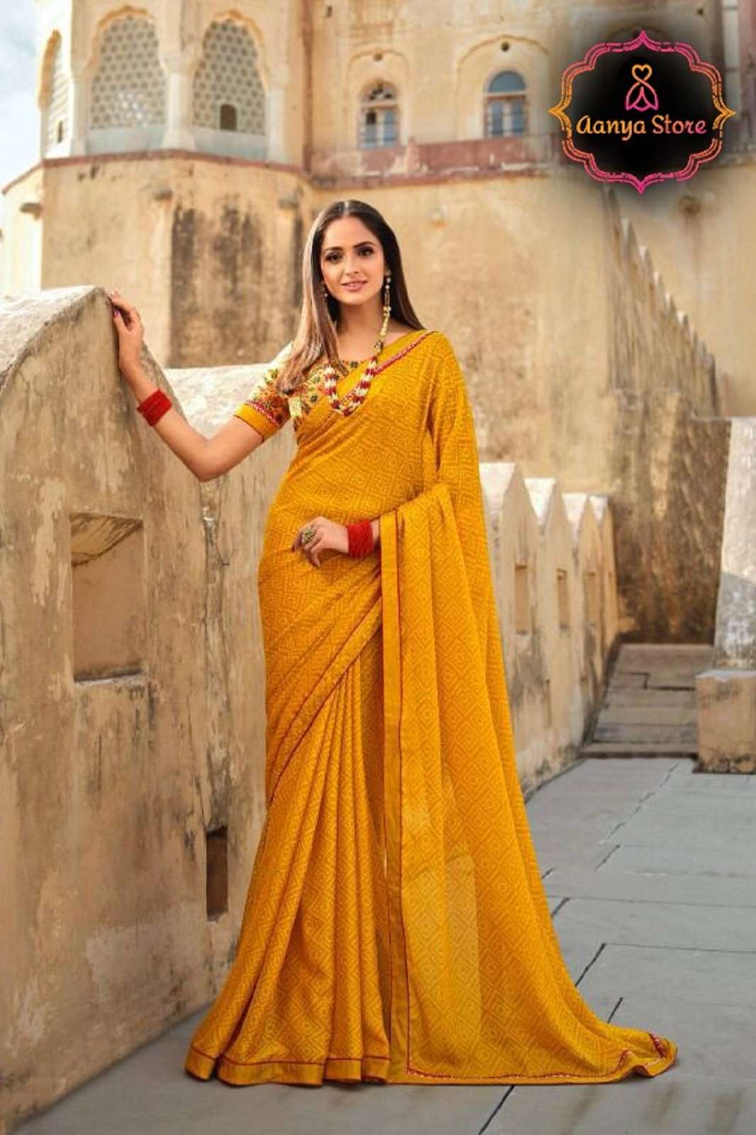 Yellow Coloured Linen Cotton with Beautiful Jari Border Women Party/Da –  Royskart