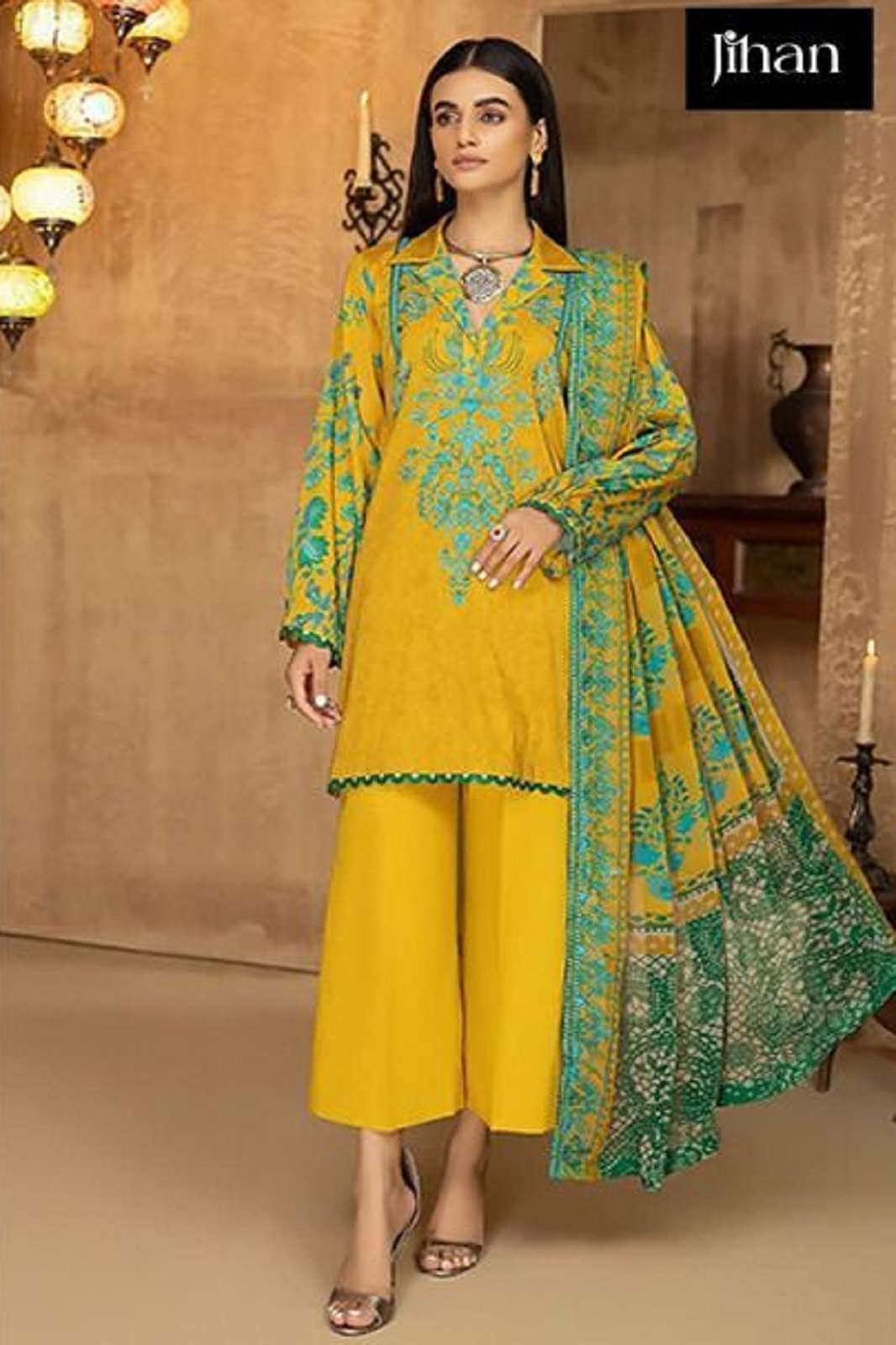 Pakistani lawn suits outlet with chiffon dupatta