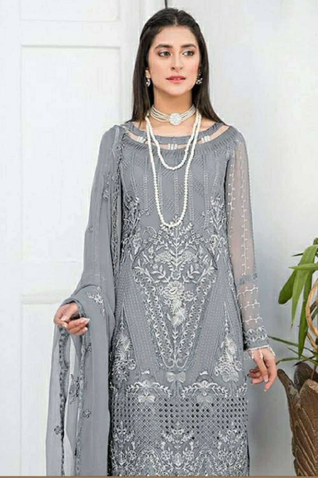 RAMSHA R 488 DESIGNER SEMI STITCHED PAKISTANI SUITS