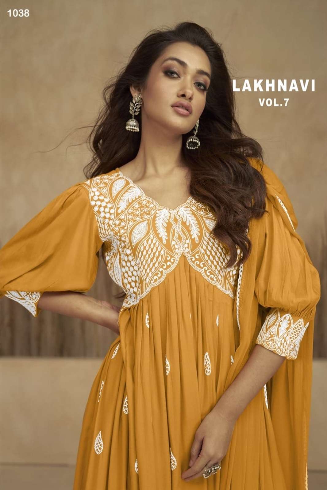 KANHA - KESHVI - HEAVY RAYON EMBROIDERY WORK KURTI WITH PLAZO AND PRINTED  JACKET BY KANHA BRAND WHOLESALER AND DEALER