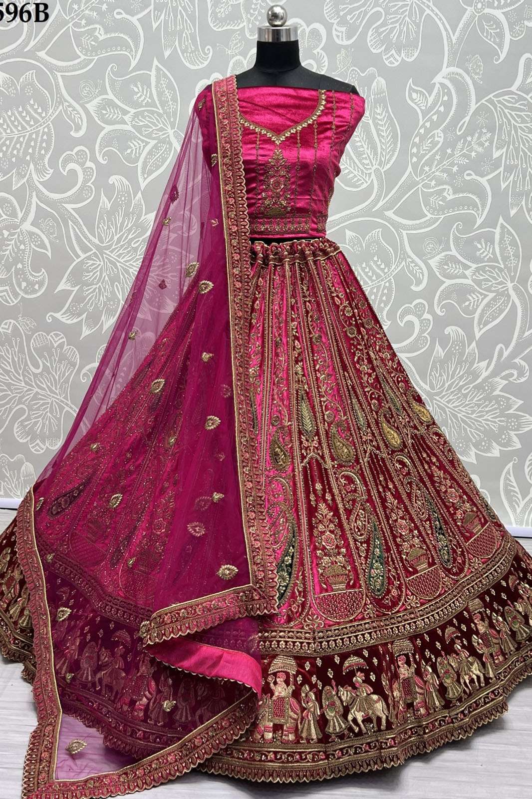 Wedding Wear Lavender Color Embroidery With Diamond Work Lehenga Choli –  bollywoodlehenga