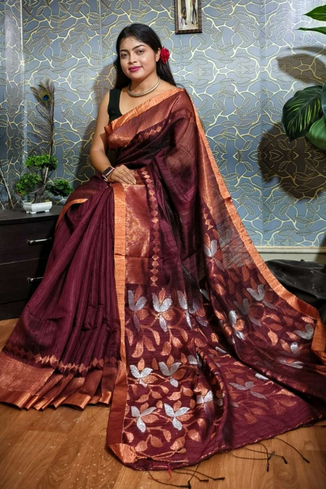 Shri Balaji Emporium 948o Pure Matka Fabric Saree with Beautiful ...