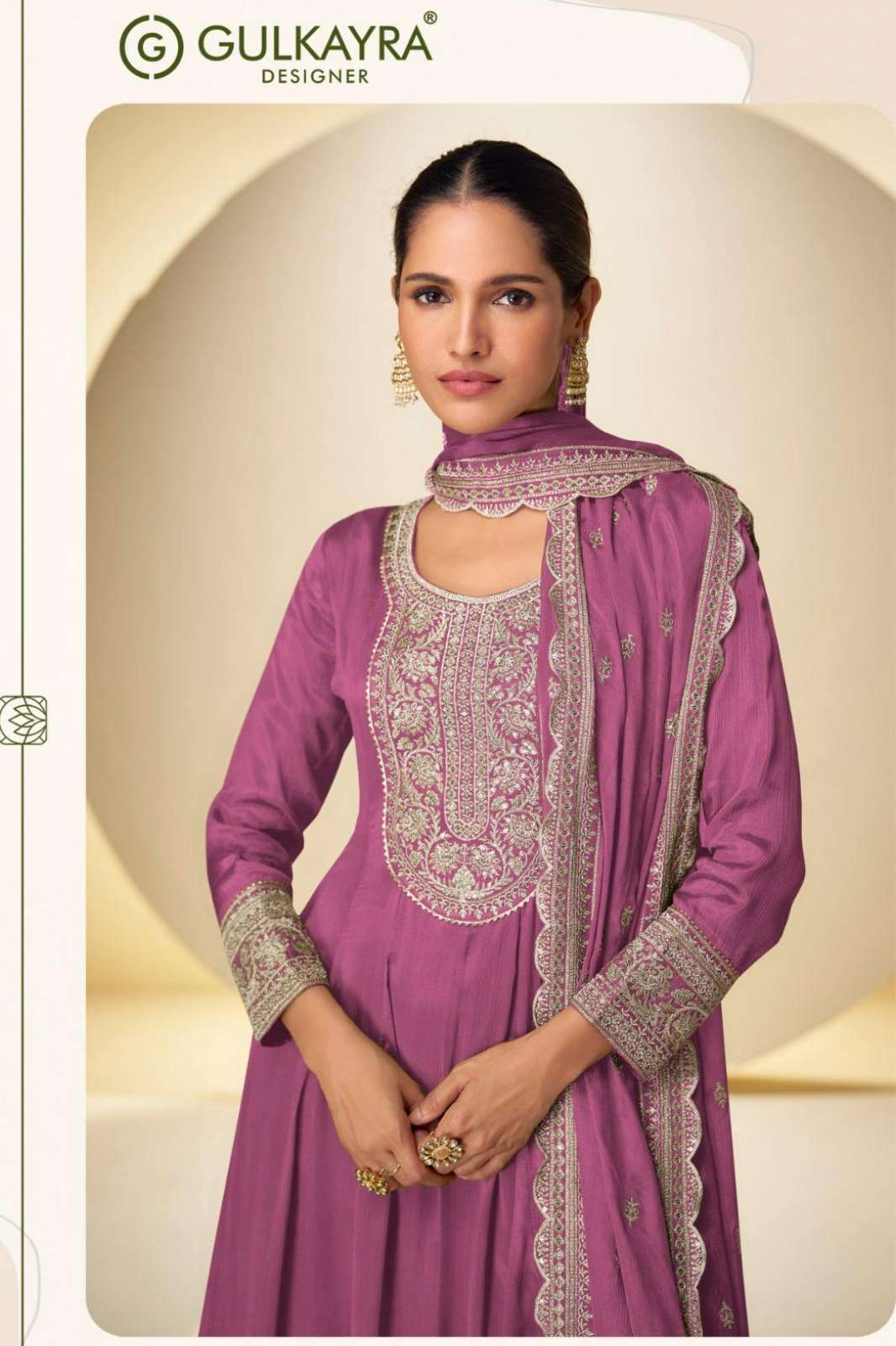 Gulkayra NARGIS Ready to wear Premium Embroidered Real Chinon Suit