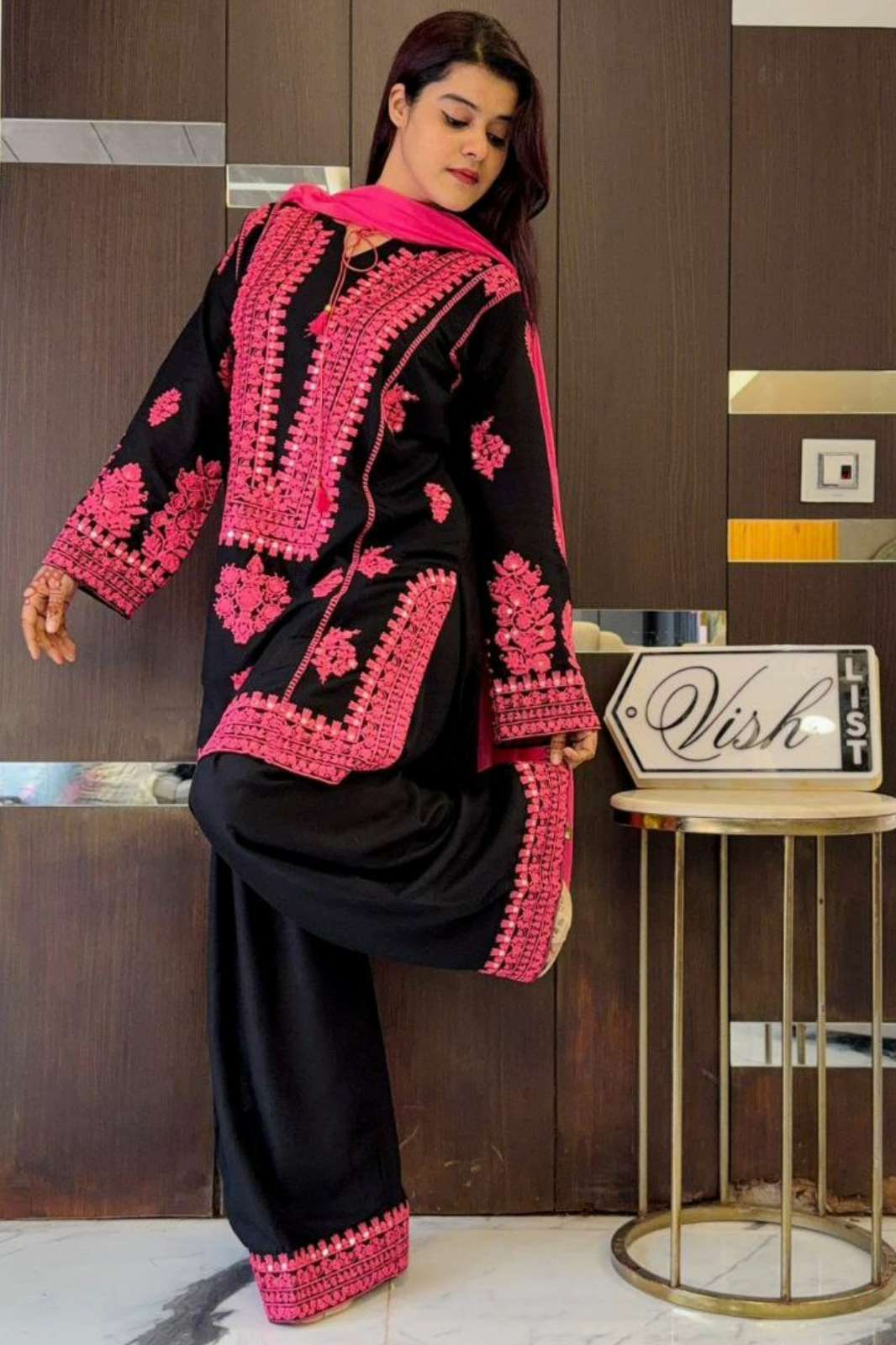 Shri Balaji Emporium DV 25069 Pure Natural Crepe Silk Suit