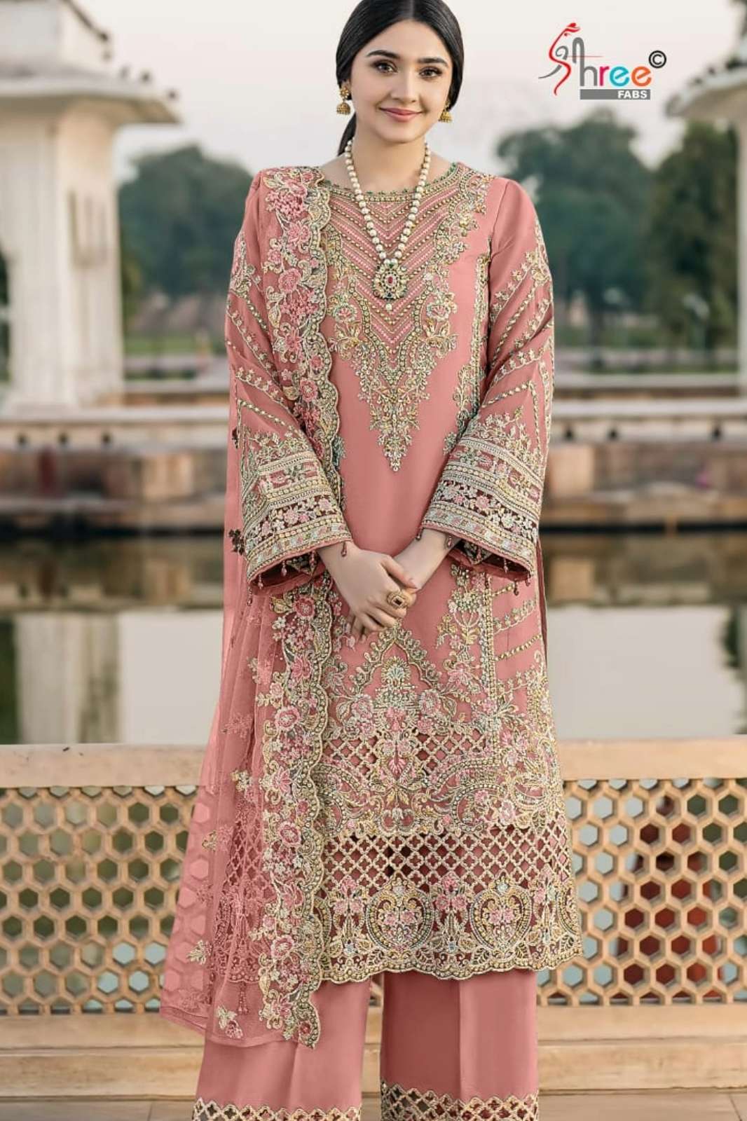 Shree Fab SF 5567 Beautiful Hand Khatli & Embroidered Kota Check Pakistani Suit
