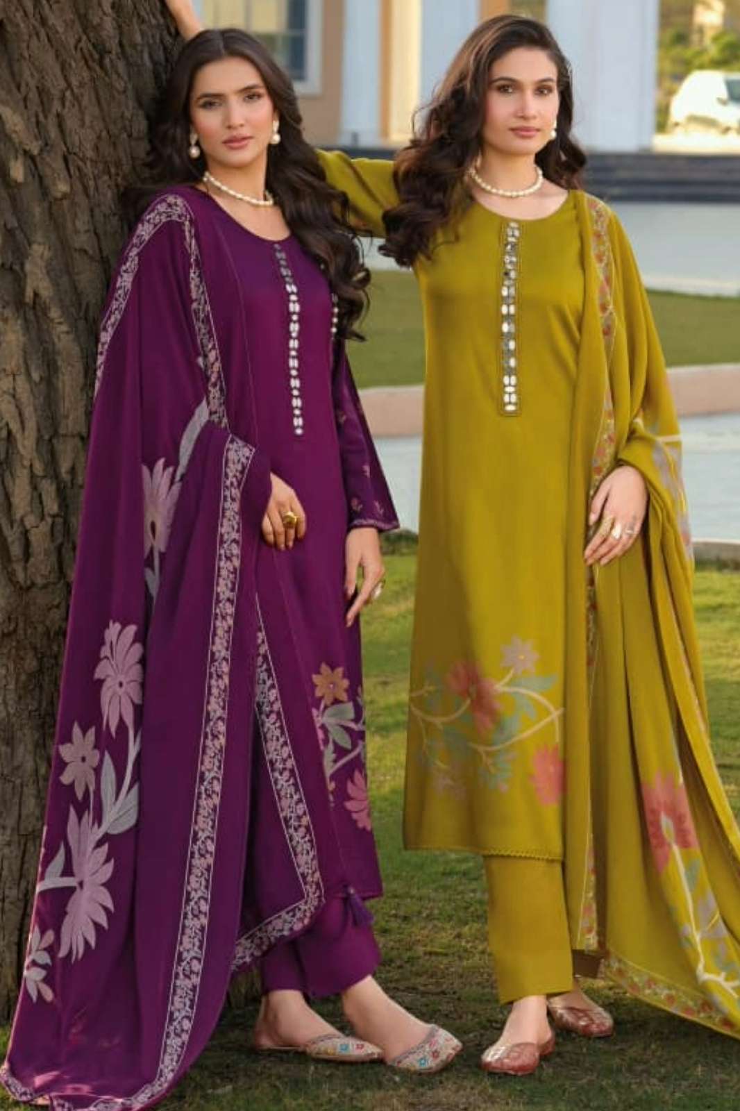 KILORY TRENDS DHUN PURE GAJJI SILK MIRROR & DIGITAL FOIL PRINTED PAKISTANI SUIT 