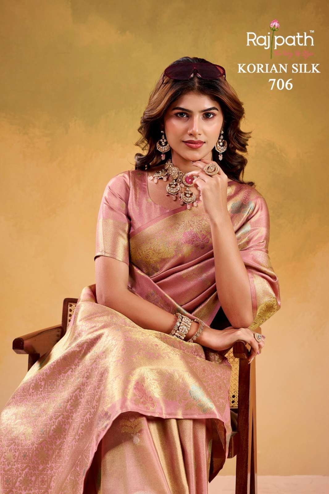 SHRI BALAJI PRESENTS RAJPATH KORIAN SILK WEDDING WEAR SAREE FOR WHOLESELLER