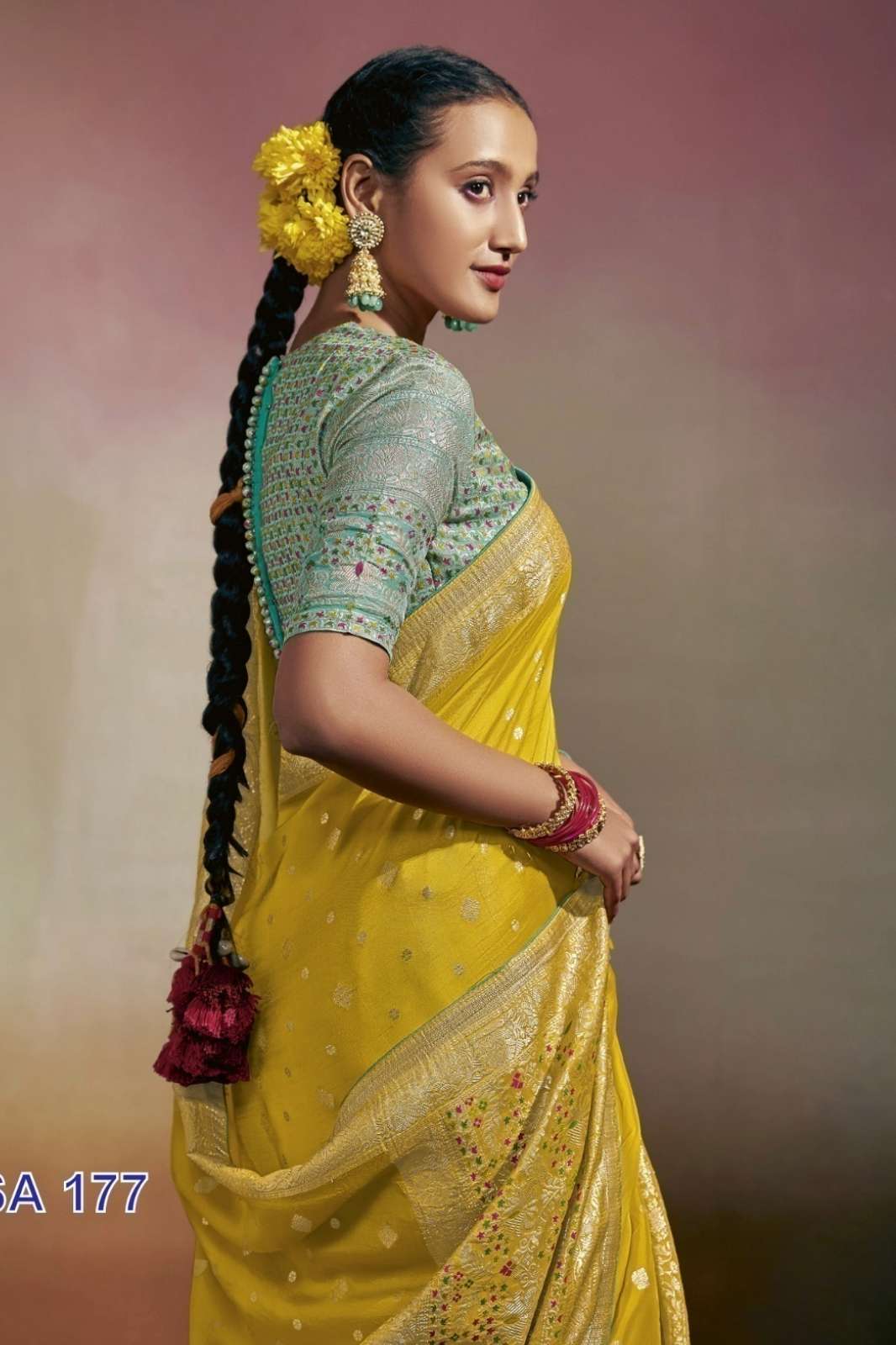  KIMORA SURKHI  Pure Viscose Dola Silk