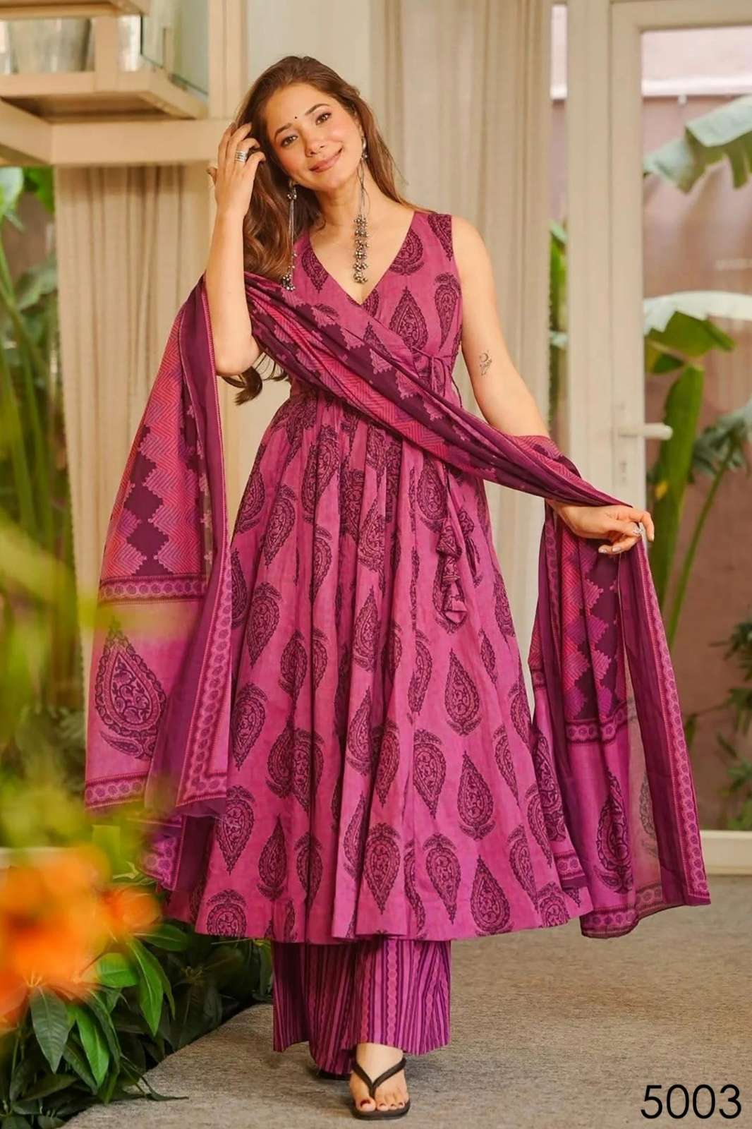 Shri Balaji Emporium Vyoma vol 5 beautiful printed Anarkali Suit Collection