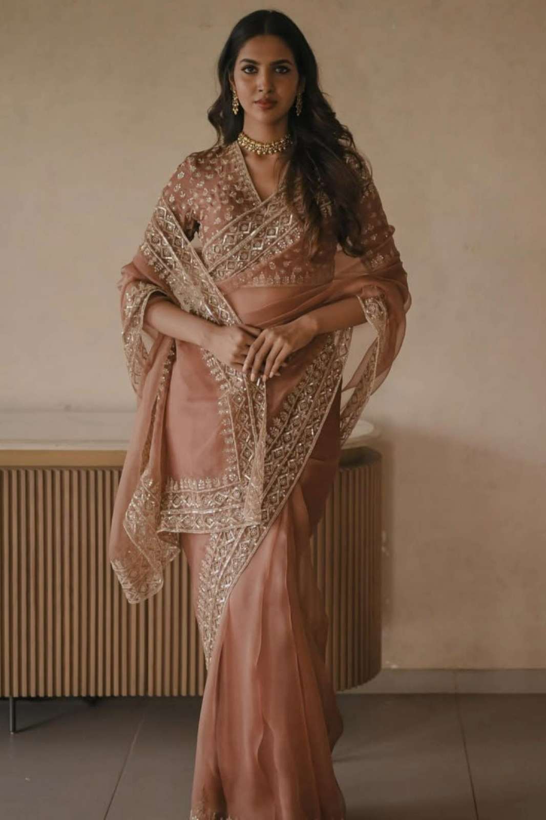 Shri Balaji Emporium 23254 Tibby Silk Intricate Thred with Sequnce Work Saree 