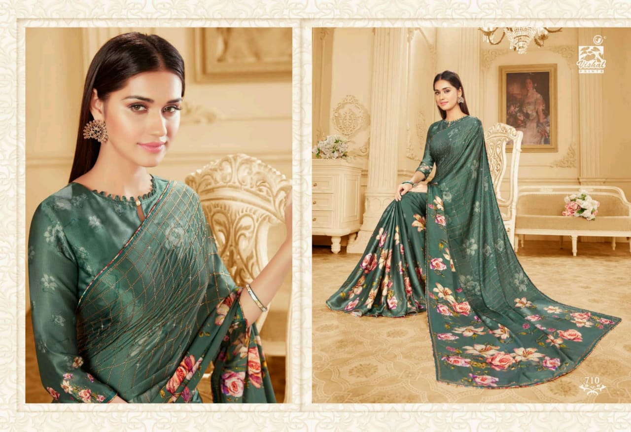 VISHAL PRINTS GLANZA DESIGNER PRINTED SAREE CATLOG COLLECTION - Reewaz  International | Wholesaler & Exporter of indian ethnic wear catalogs.