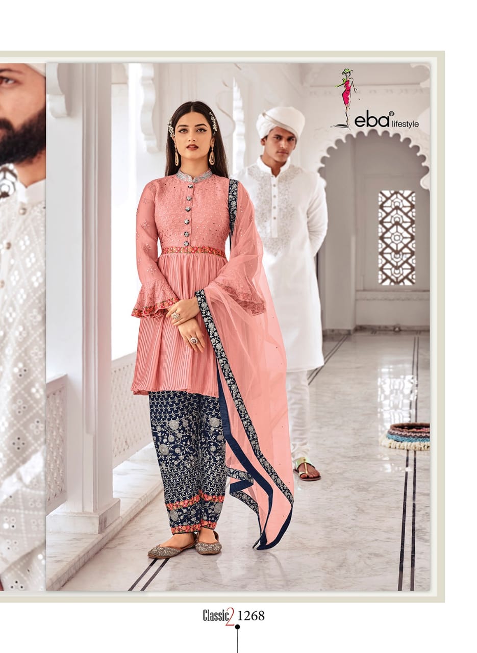 Buy eba lifestyle noorjahan vol 1 4001-4006 series 8370 + 5% Gst Extra  georgette heavy embroidery stunning look suit at Low Prices - Akhand  Wholesale