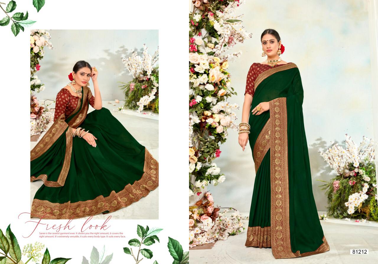 Nalli Silk By Right Women Designer 81211-81218 Series Vichitra Silk  Designer Sarees Collection Wholesale Surat