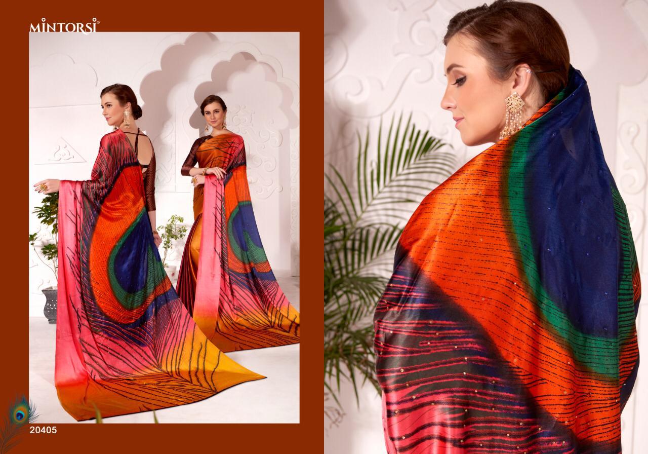 14633 mor pankh print organza saree wholesaler - Reewaz International |  Wholesaler & Exporter of indian ethnic wear catalogs.