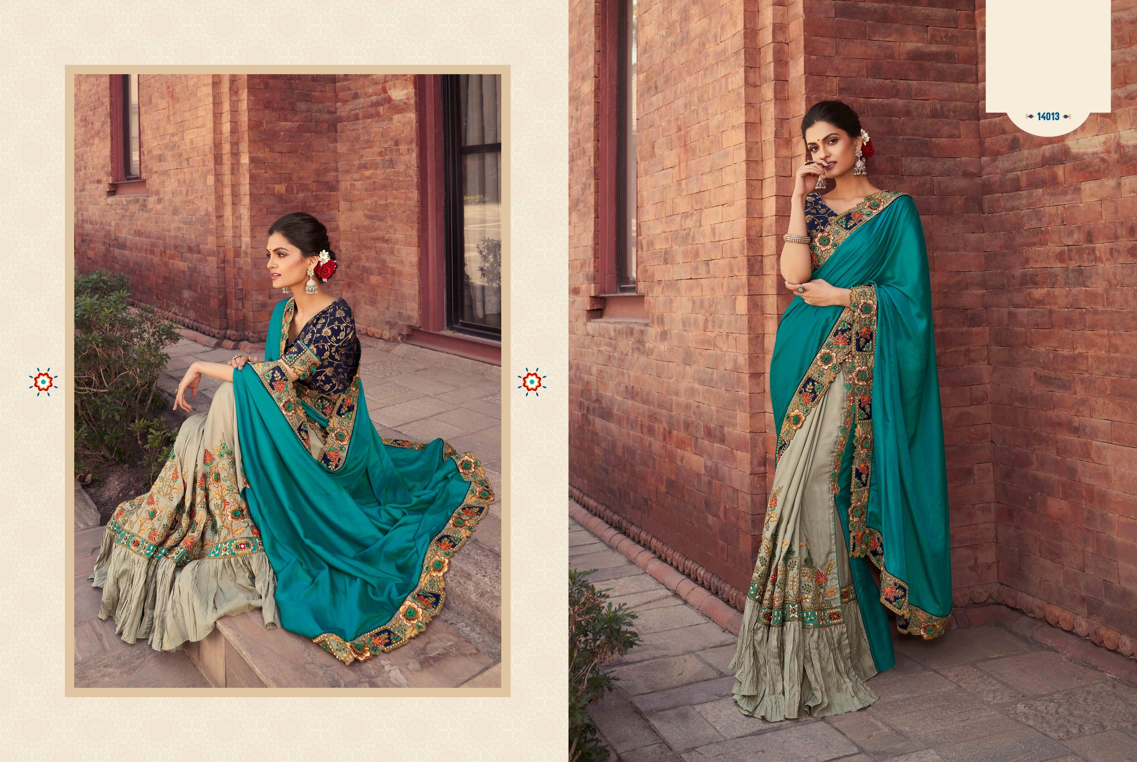 Devsena 8 by desi luk series 4095 Designer Party wear sarees set and single  Wholesale Supplier Surat - NITYANX