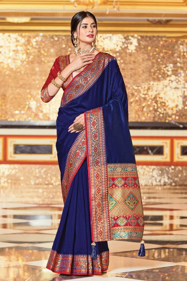 Balaji Emporium Presents Kalyan Silk 1219 - 1224 Series India Designer  Party Wear Silk Saree At Wholesale Price