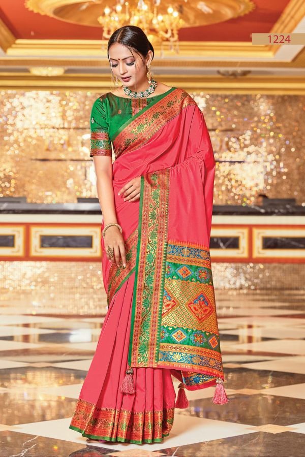Buy Kalyan Silks Floral Printed Zari Saree - Sarees for Women 24407566 |  Myntra