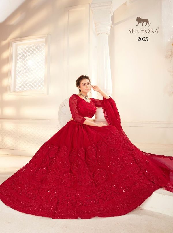 Senhora Presents Sangeet Bridal Heritage Vol 10 2026 2029 Series Indian Designer Bridal Lehenga Choli Party Wear At Wholesale Price