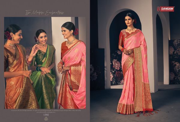 shangrila kasab zari vol 3 fancy sarees collection wholesale price