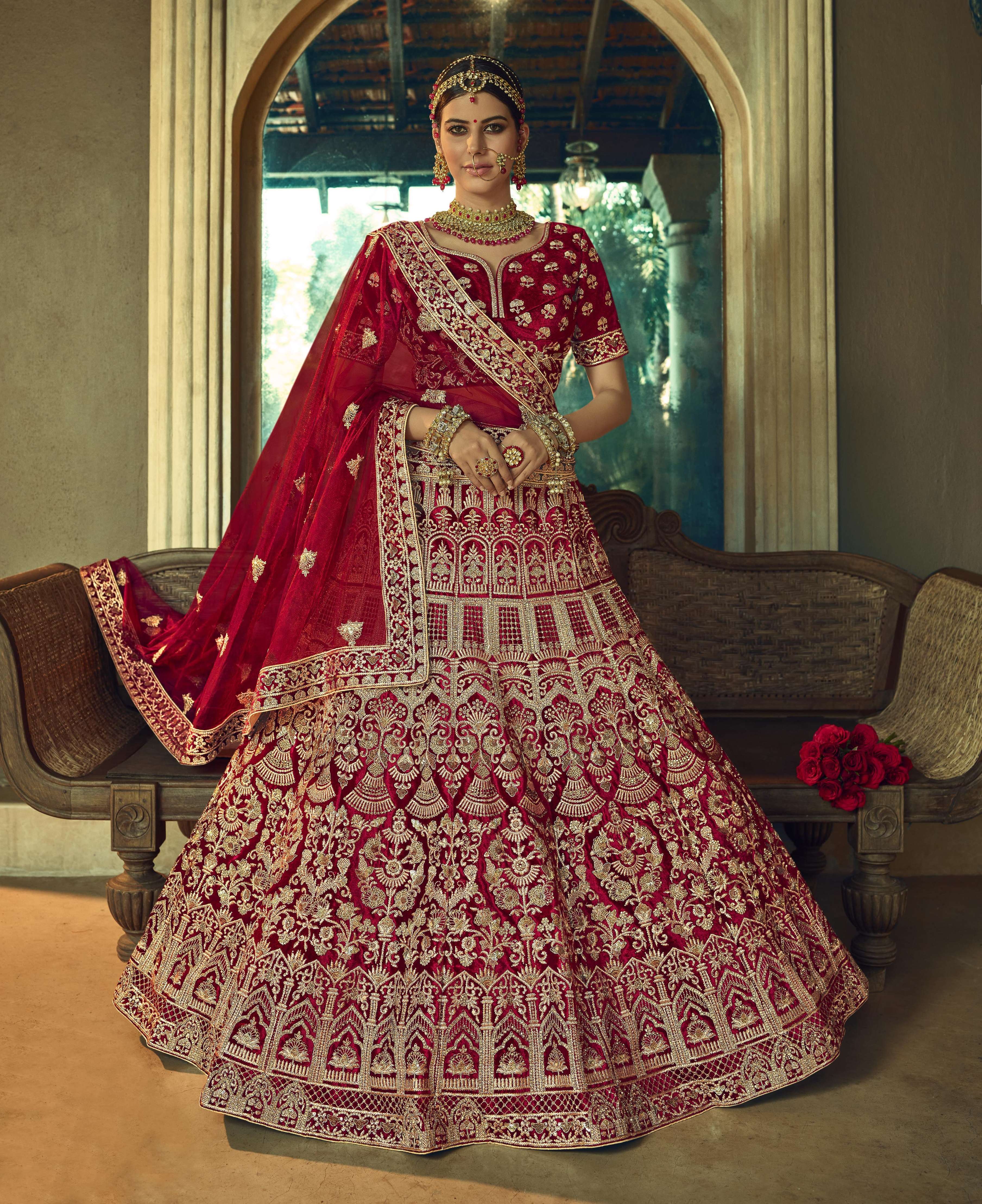All Out Designer Bridal Lehenga Choli at Rs 4500 | Bridal Lehenga Choli in  Surat | ID: 25304421291
