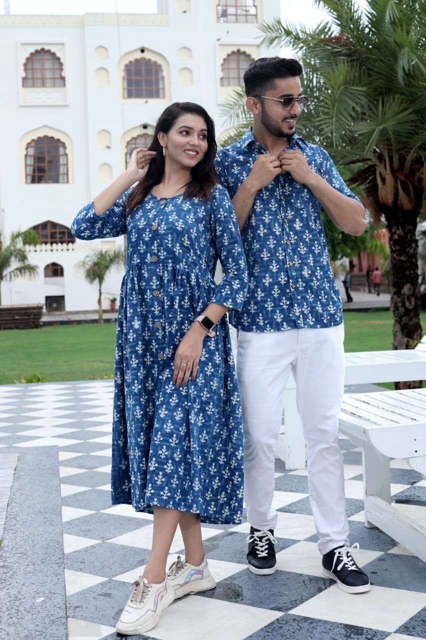 Couple Matching Shirt and Kurta Combo | Lable Rahul Singh