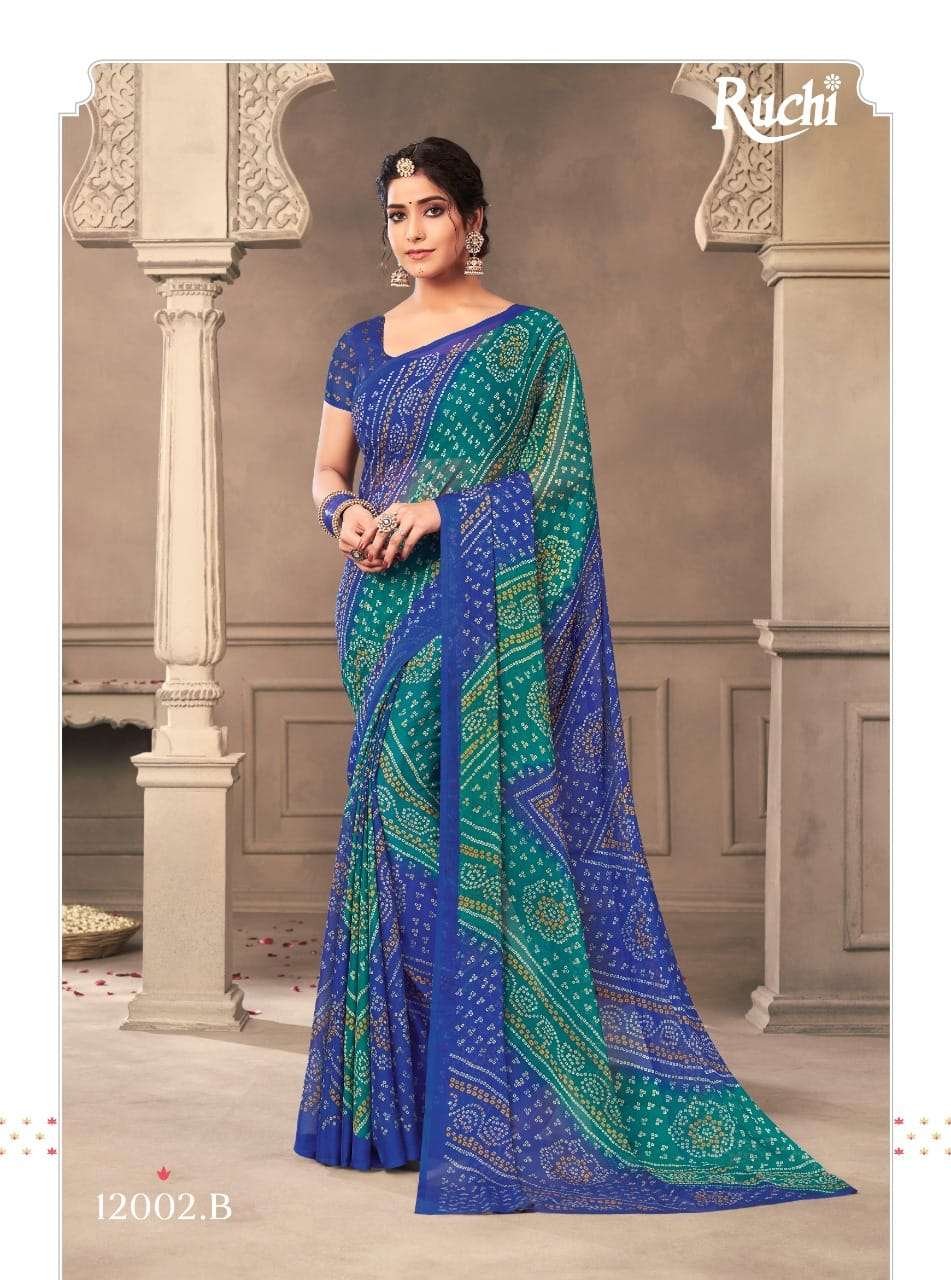 Designer Fancy Lace border Bandhani Saree at Rs.250/Piece in surat offer by  Anmazing Factory