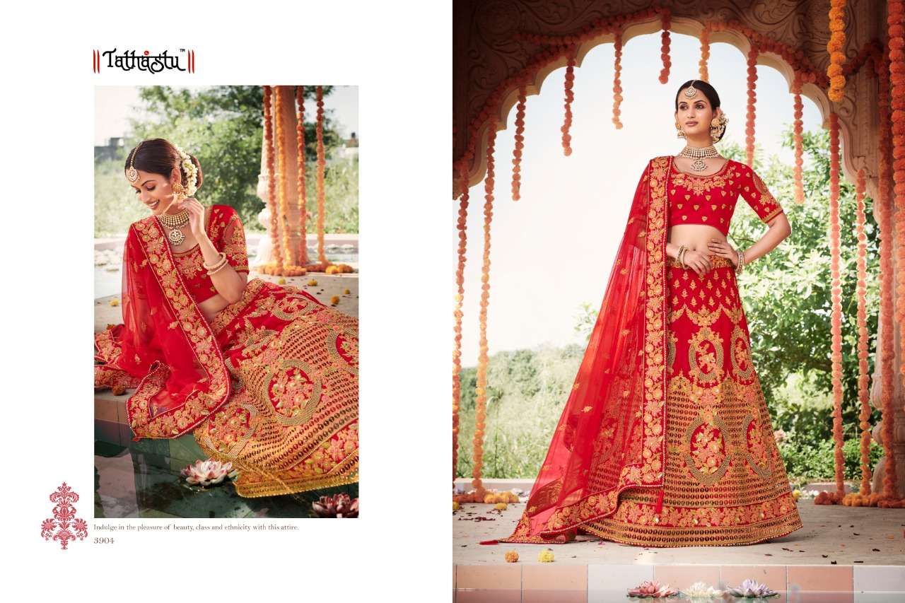 Buy Myra Red Heavy Embroidered Bridal Designer Lehenga Online at Best Price  | Distacart
