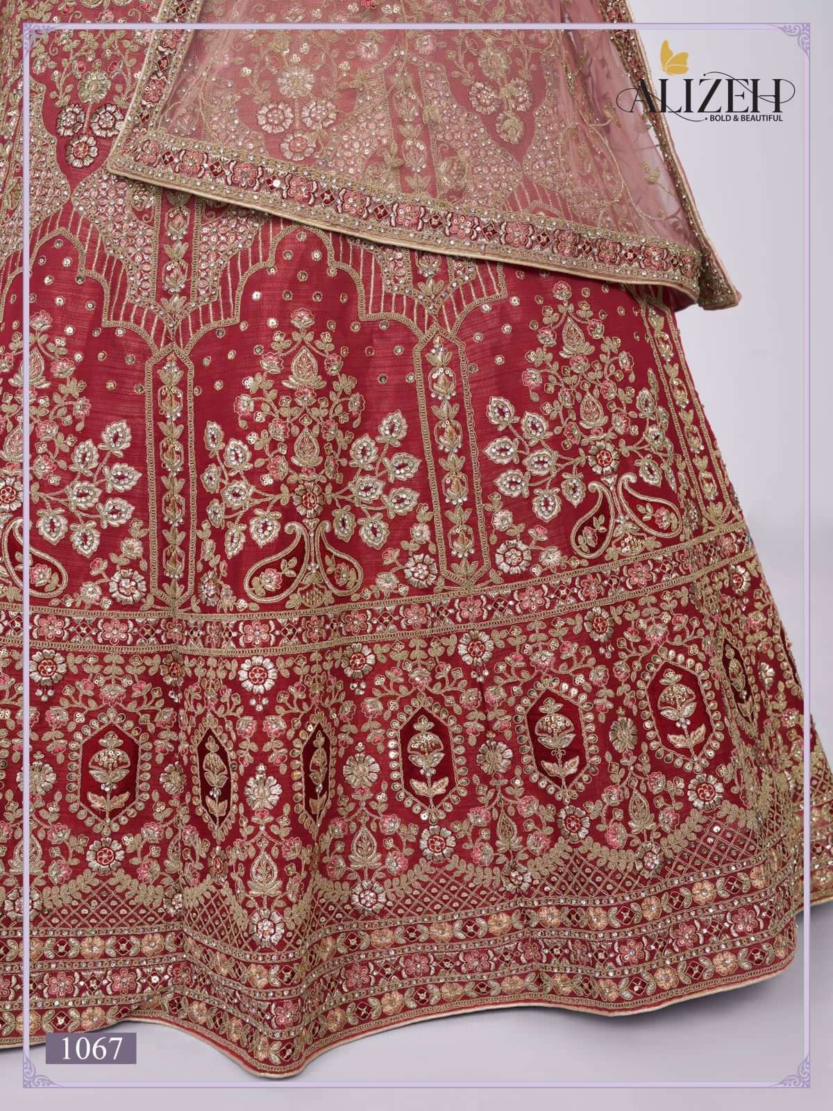 Multi Color Silk Designer Wedding Lehenga Choli