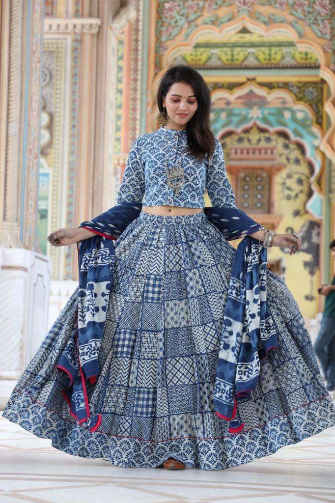 balaji emporium navratri special blue cotton skirt top with dupatta set wholesale price n732 1 2022 09 17 15 19 14