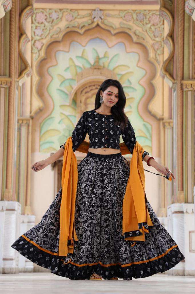 INDIAN DESIGNER NAVRATRI COTTON LEHENGA CHOLI BEST QUALITY AT BEST WHOLESALE  RATE DESIGNER WORK FOR WOMEN - Buy INDIAN DESIGNER NAVRATRI COTTON LEHENGA  CHOLI BEST QUALITY AT BEST WHOLESALE RATE DESIGNER WORK