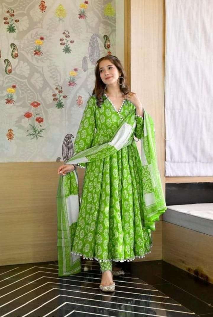 Pakistani Designer Women Dress Anarkali Printed Kurti Set Wedding Special  Kurta. | eBay