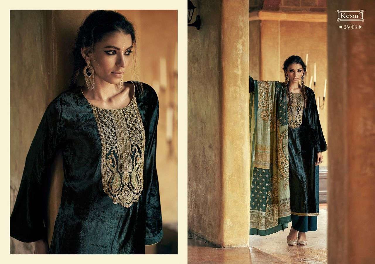 Kesar - Aahana Velvet Velvet Traditional Wear Latest Palazzo Style Salwar  Suit factory direct wholesale clothing india