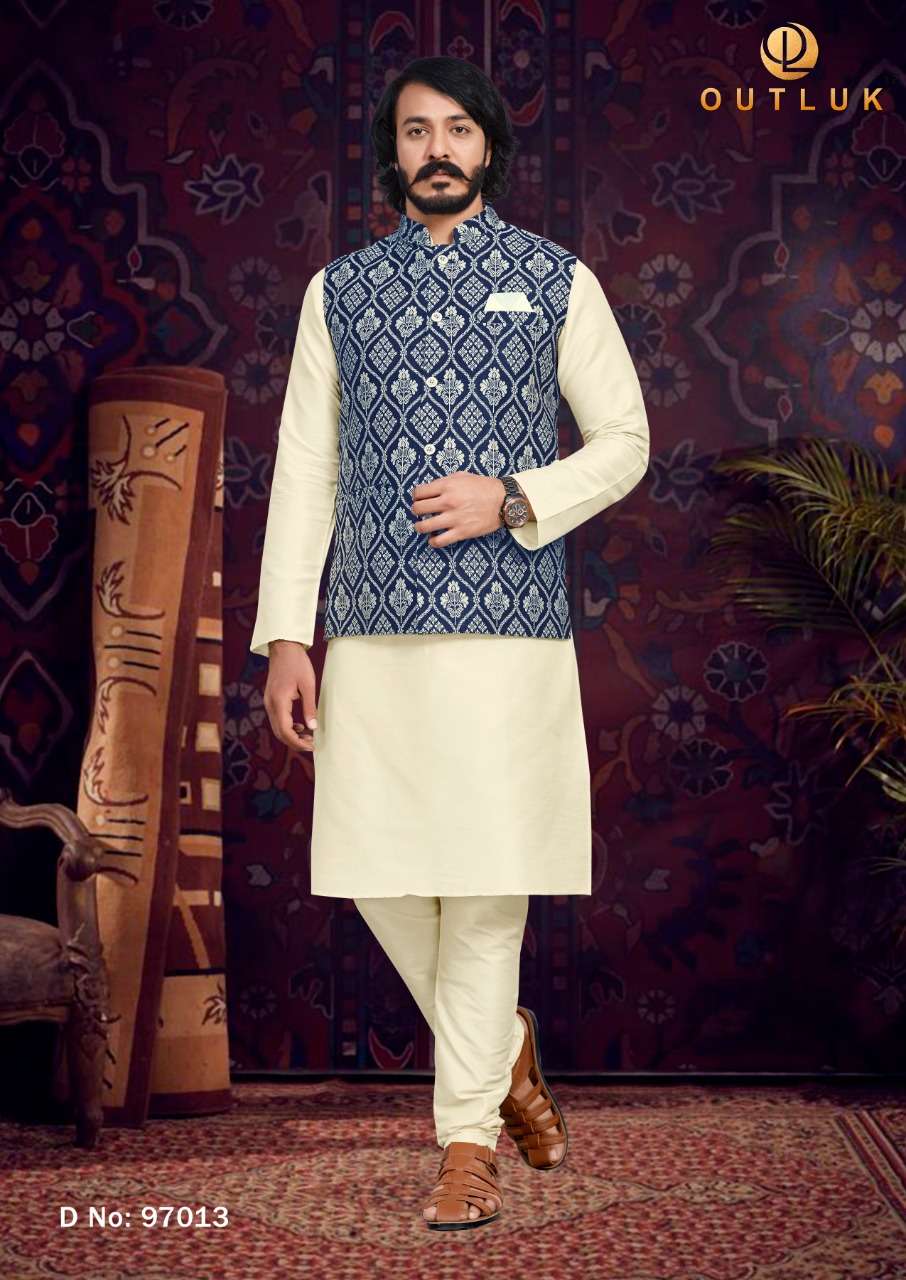 Grey Printed Nehru Jacket Set | Ethnic Wear for Men – Laromani