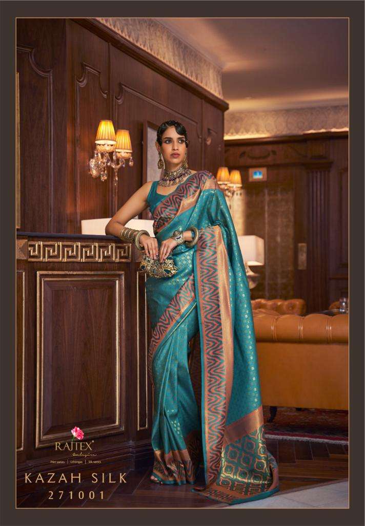 Buy Indigo Blue Kanjivaram Saree online-Karagiri