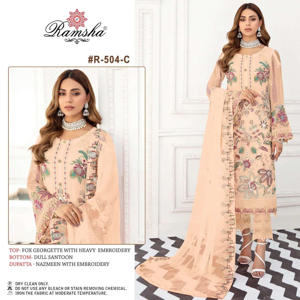 Buy Peach Blended Cotton Straight Pant Suit online from the wide collection  of stra… | Latest salwar suit designs, Embroidery suits design, Kurti  designs party wear