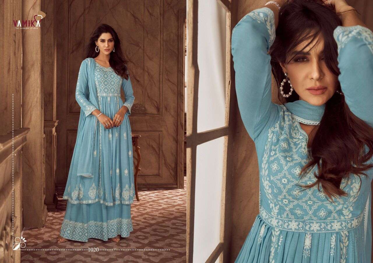 LAKHNAVI VOL-4 BY VAMIKA 1019 TO 1024 SERIES RAYON FULL STICHED SALWAR SUITS  WHOLESALE 6 PCS