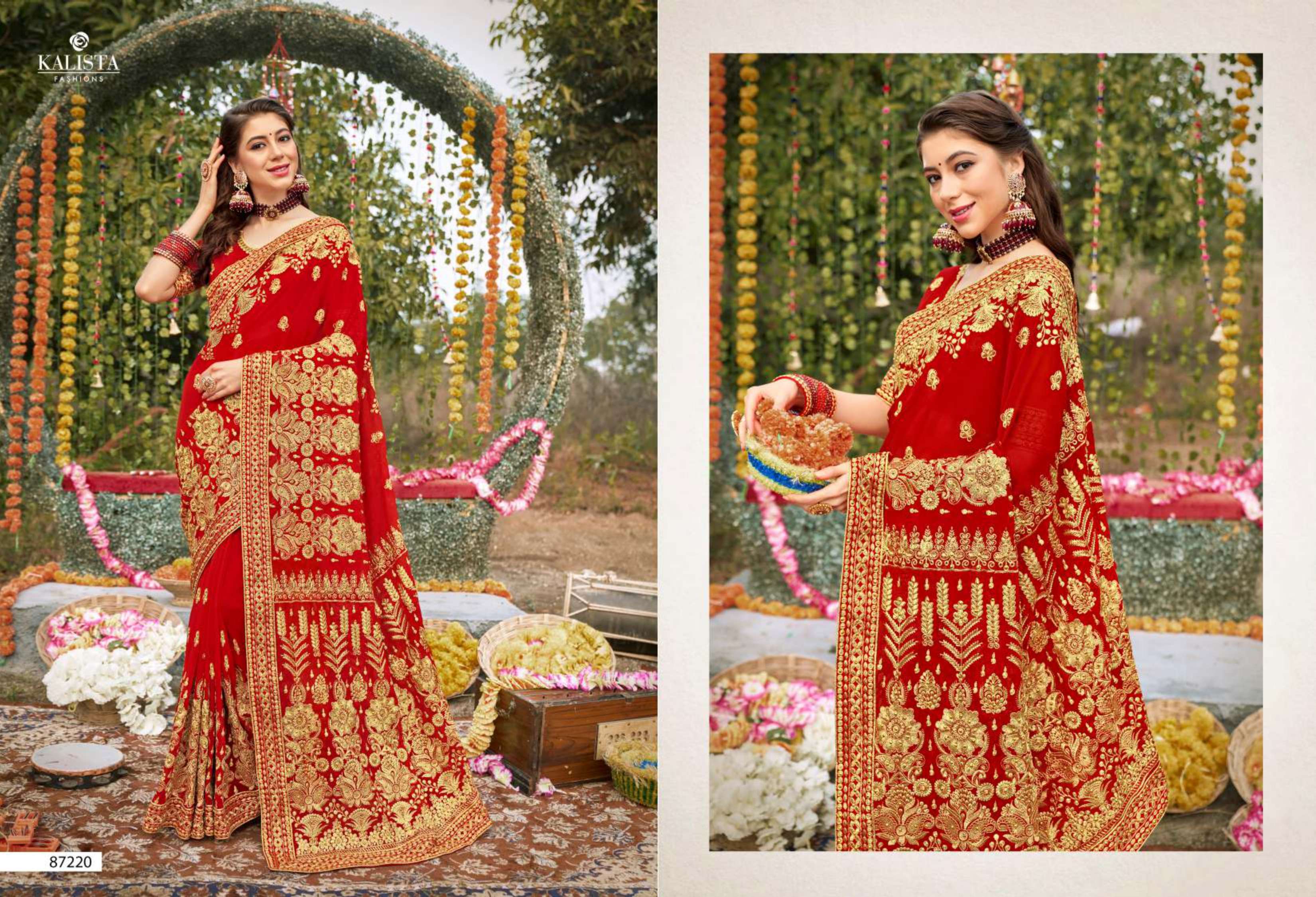 kalista presents kumkum bhagya dno 87215 87220 series indian women designer red bangladeshi special fancy silk saree party wedding festive diwali wear collection dlk4 5 2022 10 15 12 58 11
