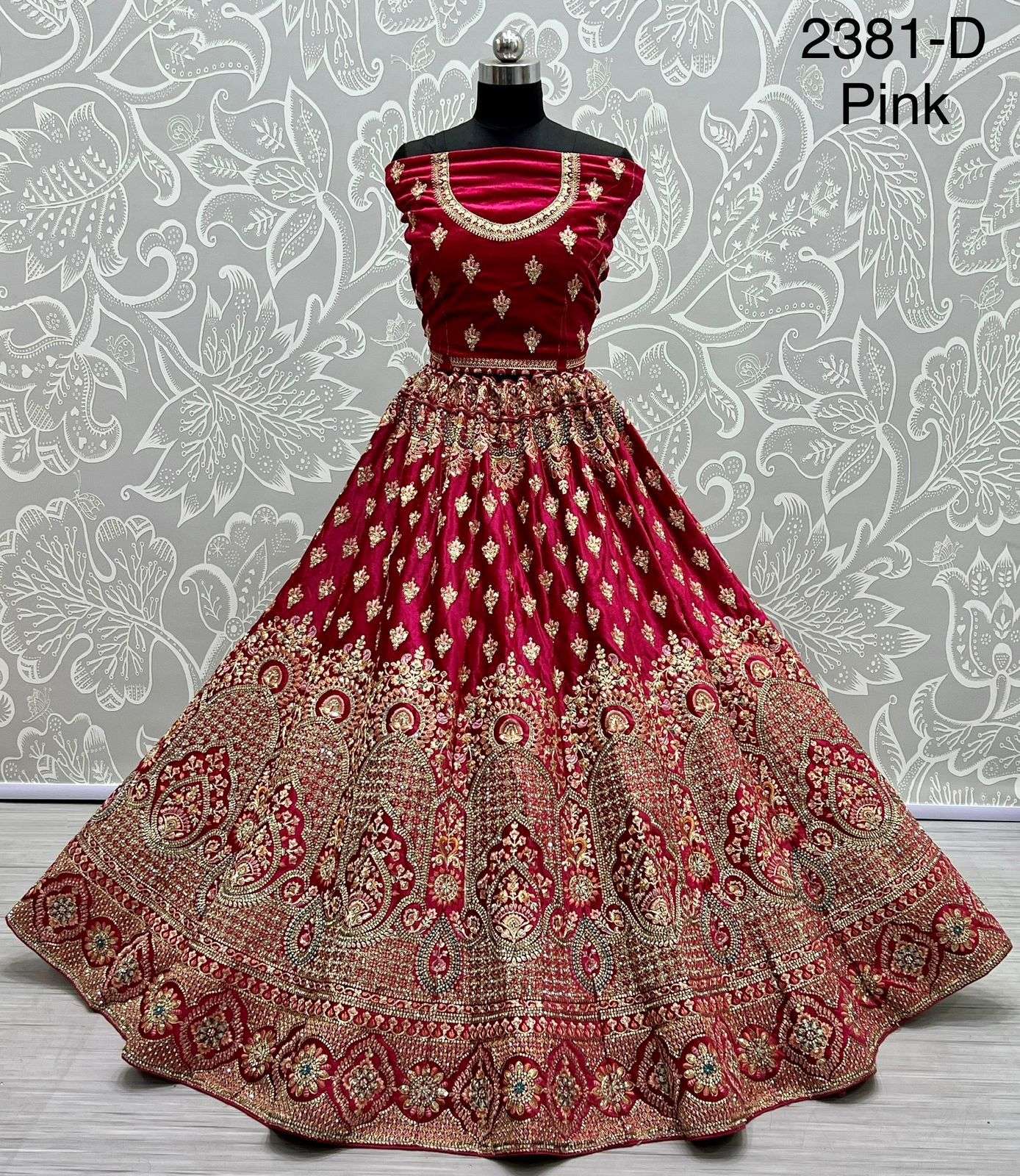Buy Dazzling Brown Mirror Work Rajwadi Silk Wedding Wear Lehenga Choli -  Zeel Clothing