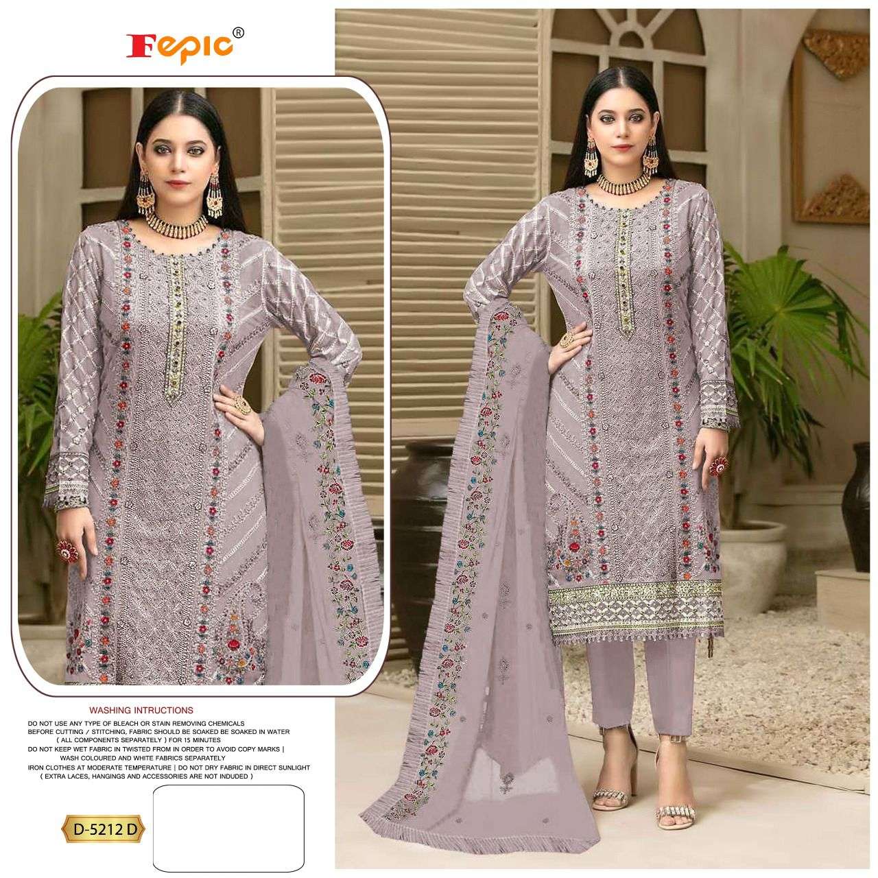 FEPIC PRESENTS ROSEMEEN DNO 5212A - 5212D SERIES INDIAN WOMEN HEAVY  PAKISTANI STRIAGHT PARTY WEDDING SALWAR PANT SUIT MUSLIM ABAYA WEAR  COLLECTION 3496