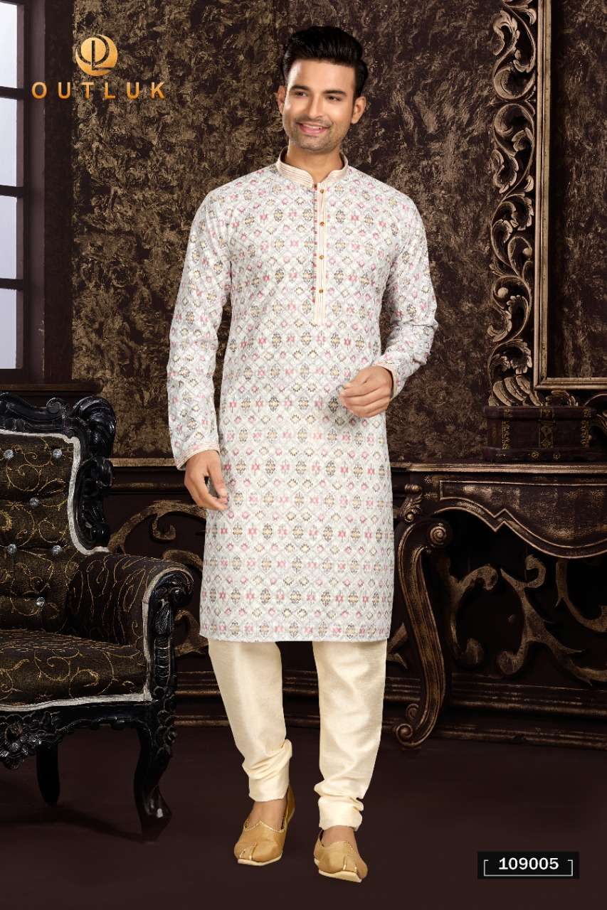 Larwa wedding party wear hotsell mens kurta pyjama set