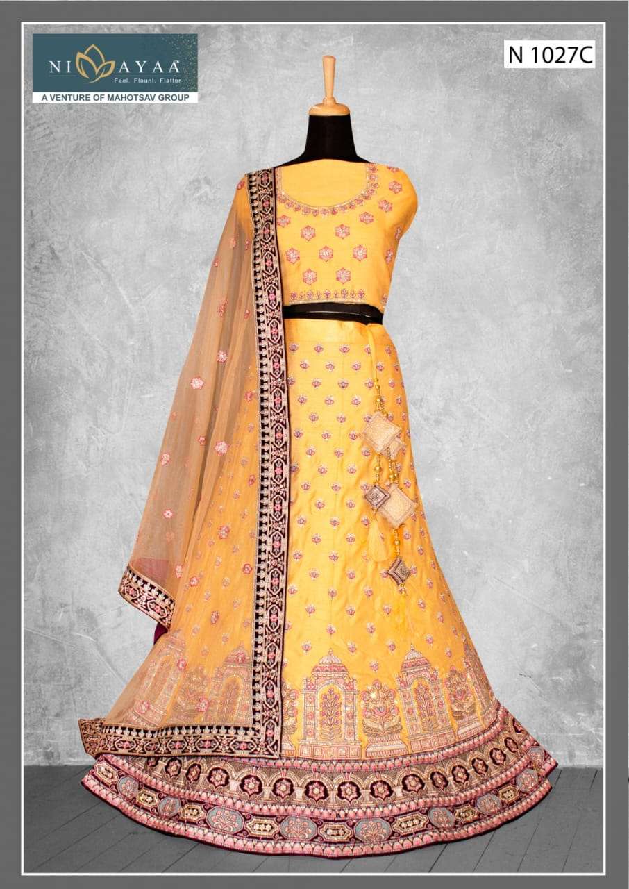 mahotsav presents maharani vol 1 1027 colours raw silk embroidery work lehenga choli collection at wholesale price 8023 1 2023 02 07 16 49 52