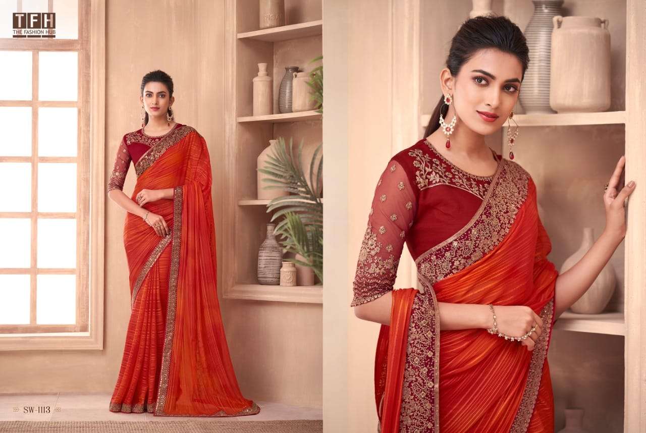 Sandal colour hot sale designer saree