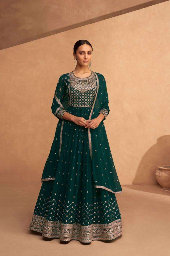 Amazon.com: Delisa Indian/Pakistani Bollywood Party Wear Long Anarkali Gown  for Womens LT New (Light Green, X-SMALL-36) : Clothing, Shoes & Jewelry