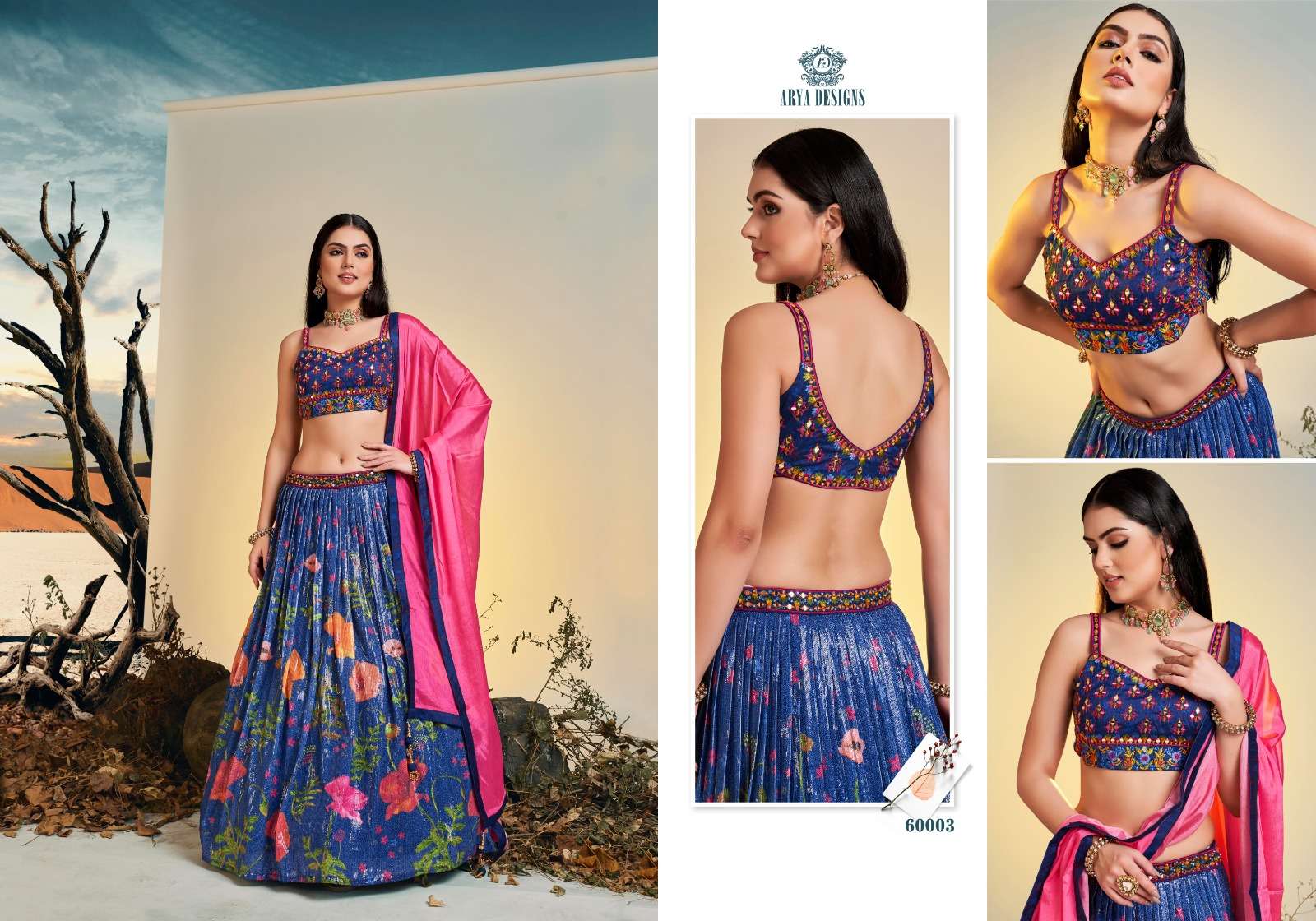 Arya Designs Floral Vol-7 Dno 60001 - 60003 Series Women Indian ...